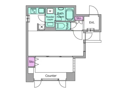 レジディア文京千石(1LDK/3階)の間取り写真