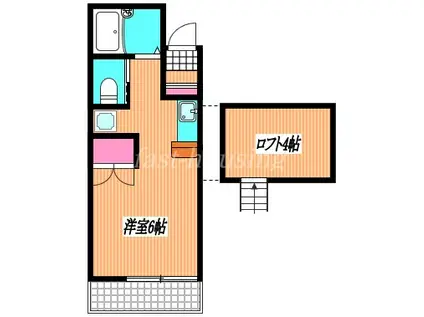 APARTMENT三鷹の森(ワンルーム/2階)の間取り写真