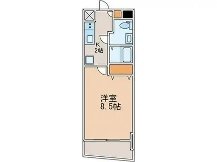 PRIMAL NAKANO(1K/6階)の間取り写真
