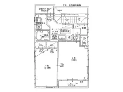 コモアルタ(1LDK/3階)の間取り写真