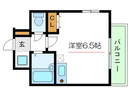 グランシャルム浦安III(ワンルーム/6階)の間取り写真