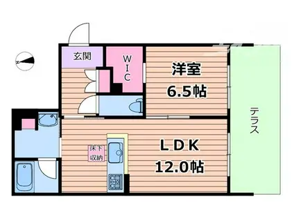 シャーメゾンエラブル 梅田北(1LDK/4階)の間取り写真