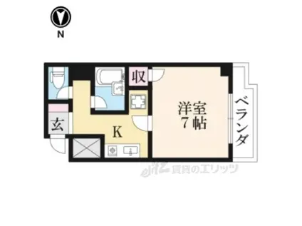 GIOVANE高橋(1K/3階)の間取り写真