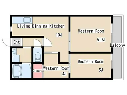 シーサイドシャトー須磨(3LDK/1階)の間取り写真