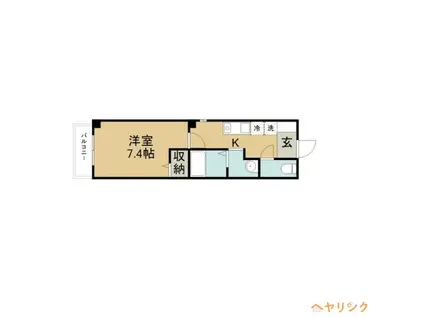 LUNA PIENA(1K/1階)の間取り写真