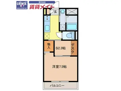 ZERO4(1SK/1階)の間取り写真