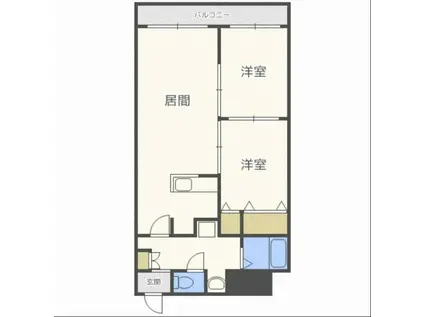 GRAMERCY SAPPORO(2LDK/10階)の間取り写真