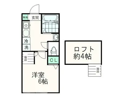 ショコラハウゼ大塚(1K/1階)の間取り写真