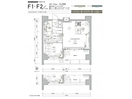 SYFORME UENO ASYL COURT(1LDK/8階)の間取り写真