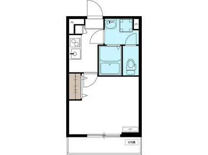 リブリ・KAWAGUCHI(1K/1階)の間取り写真