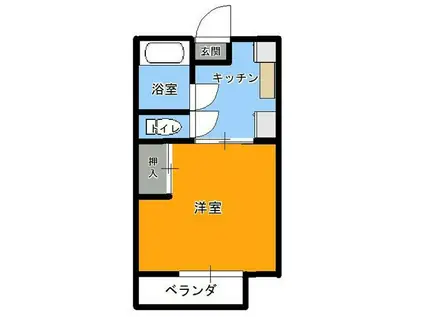 エスポワールハイツ(1K/1階)の間取り写真