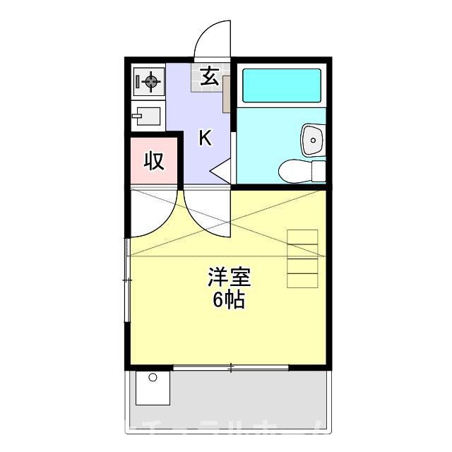 フォレスト小池(1K/1階)の間取り写真