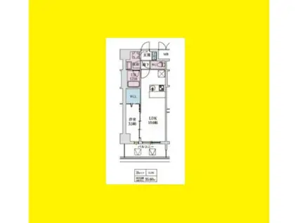 スプランディッドIX(1LDK/8階)の間取り写真