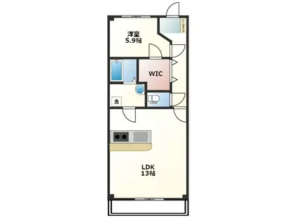 LIENAMOUR(1LDK/5階)の間取り写真