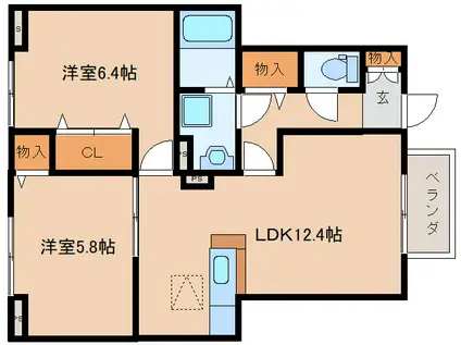 リブリ・アルハンブラ(1K/3階)の間取り写真