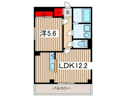 BLESS GARDEN THE RESIDENCE(1LDK/3階)の間取り写真