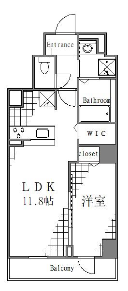 ローヤルマンション(1LDK/3階)の間取り写真