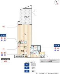ACP RESIDENCE 新江古田(1LDK/B1階)の間取り写真