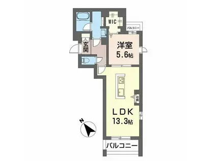 スタールビー(1LDK/2階)の間取り写真