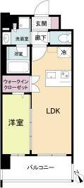 ブランシエスタ南吹田パークサイド(1LDK/5階)の間取り写真