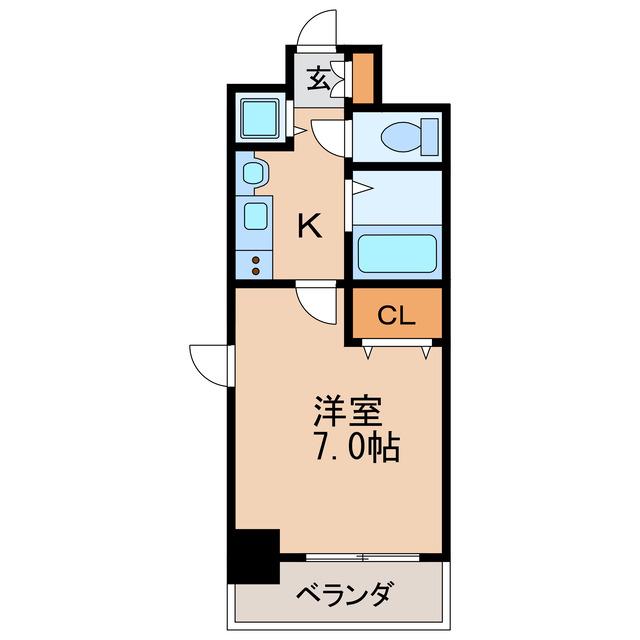 プレサンス新栄デコール(1K/6階)の間取り写真