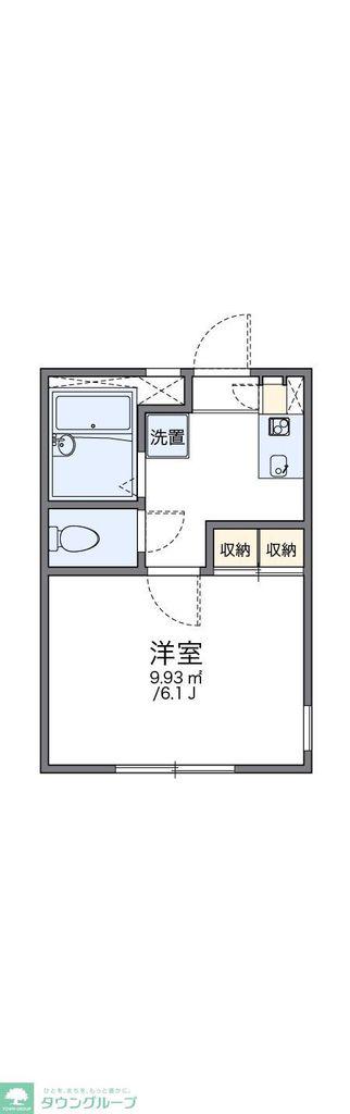 レオパレスパルファン(1K/2階)の間取り写真