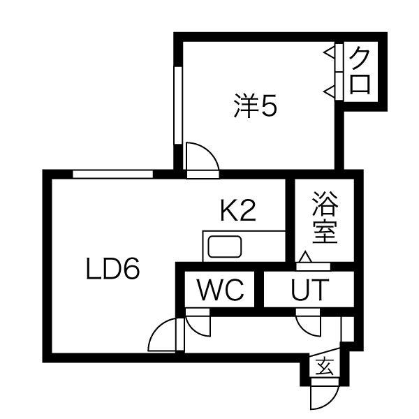 ハイム東環駅(1DK/3階)の間取り写真