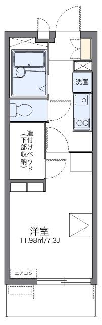 レオパレスさくらII(1K/1階)の間取り写真