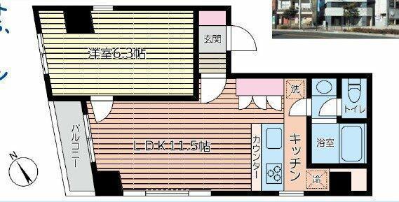 CLASSIMO(1LDK/8階)の間取り写真