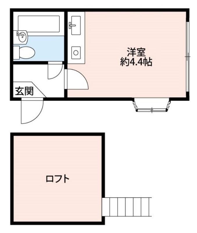 プラザドゥミハルB(ワンルーム/1階)の間取り写真