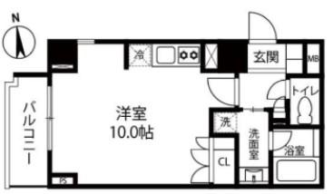 ROPPONGI SEVEN 六本木セブン(ワンルーム/3階)の間取り写真