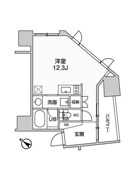 NIDO SUGAMO(ワンルーム/13階)の間取り写真