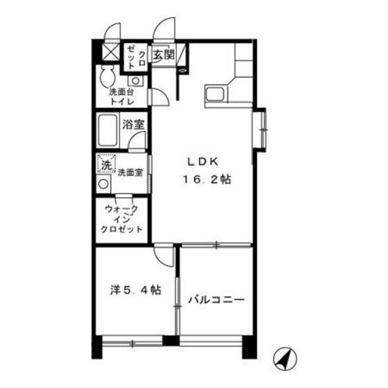セントラルプレイス那覇新都心(1LDK/6階)の間取り写真