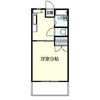 かがみマンション(1K/7階)の間取り写真