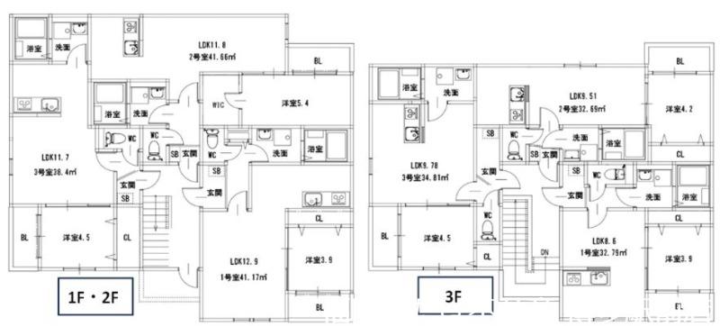 麦野4丁目AP(1LDK/3階)の間取り写真