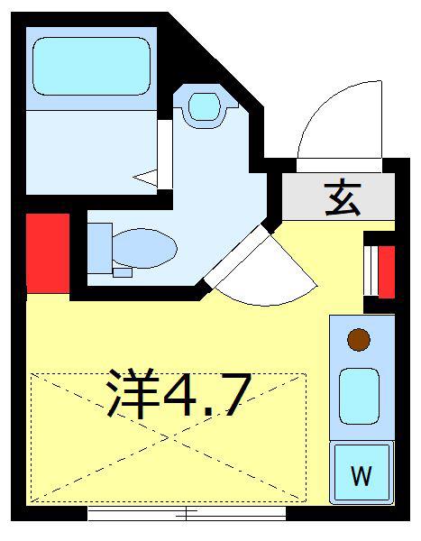 HJ PLACE SASAZUKA(ワンルーム/2階)の間取り写真