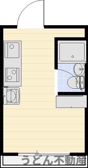エステート番町(1K/6階)の間取り写真