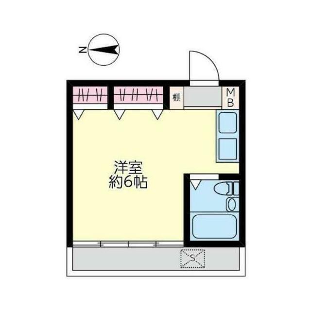 タプラ下荻野(ワンルーム/3階)の間取り写真