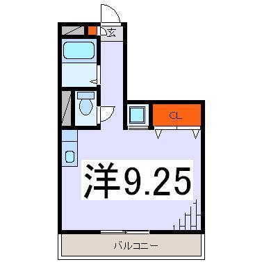 BAAN萬(ワンルーム/4階)の間取り写真