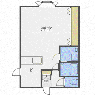 プレセア(1K/3階)の間取り写真