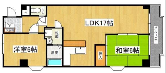 プレオール鳳(3LDK/3階)の間取り写真