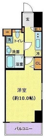アーバイル日本橋小伝馬町(1K/5階)の間取り写真