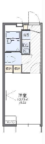 レオパレス青砥(1K/1階)の間取り写真
