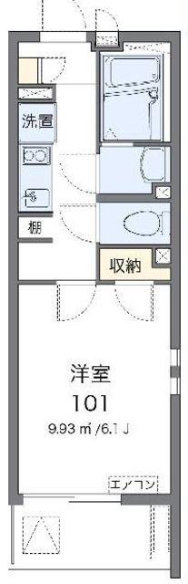 クレイノRETREAT36(1K/3階)の間取り写真