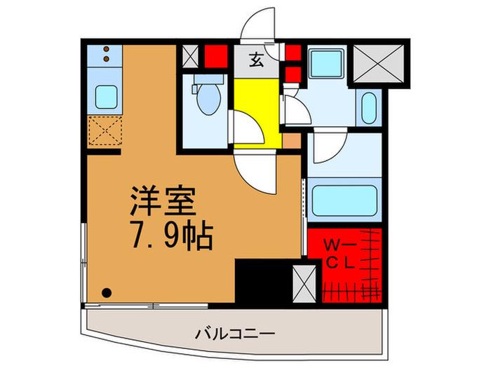 ザ・パークハビオ駒込(ワンルーム/7階)の間取り写真