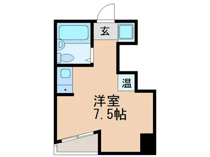 IB・SPOT(ワンルーム/4階)の間取り写真