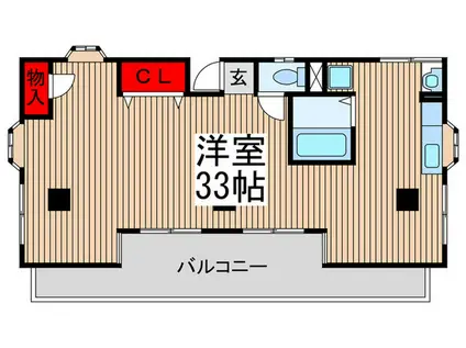 NYマンション(ワンルーム/4階)の間取り写真