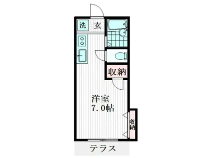 ハイツNAKAJIMA(ワンルーム/1階)の間取り写真