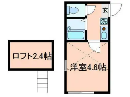ラフィーネ上石神井(1K/3階)の間取り写真