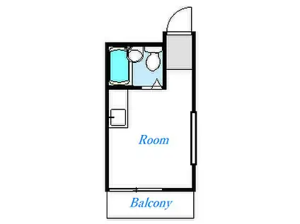 サンハイツ(ワンルーム/1階)の間取り写真